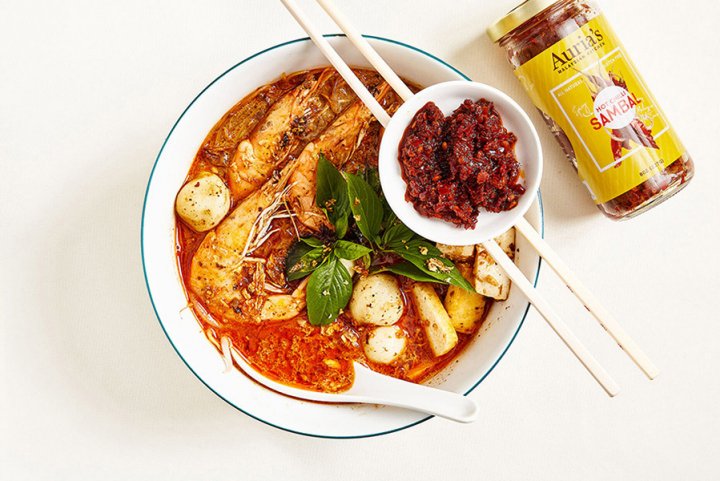 Sambal with bowl and chopstick - Auria's Malaysian Kitchen