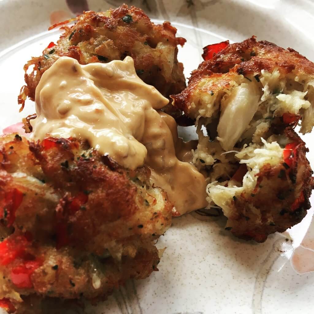 Crab Cakes with Sambal Remoulade